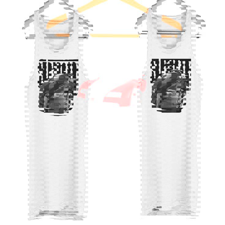 スー、スポーツカー、マッスルカー、レースカーのtシャツ。 タンクトップ