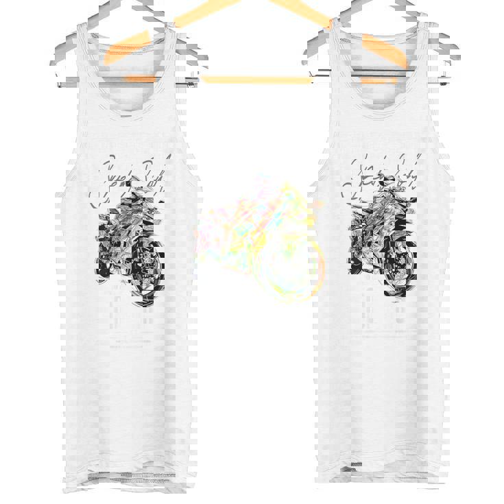 スーパースポーツ バイク レーシング バイク レーシング バックプリント バイク タンクトップ