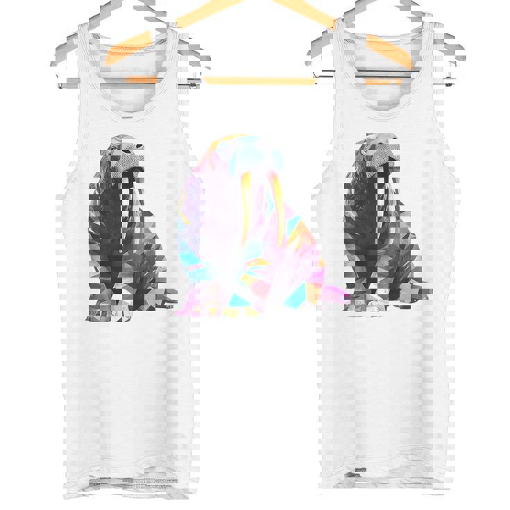 セイウチ 動物 モチーフ 作品 セイウチ タンクトップ