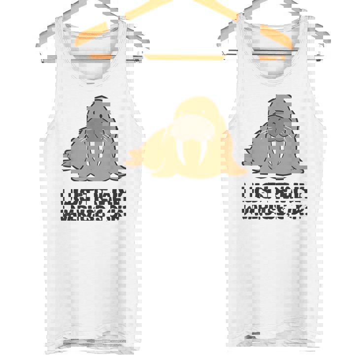 セイウチが本当に好きだよ、いいね？面白いセイウチ タンクトップ