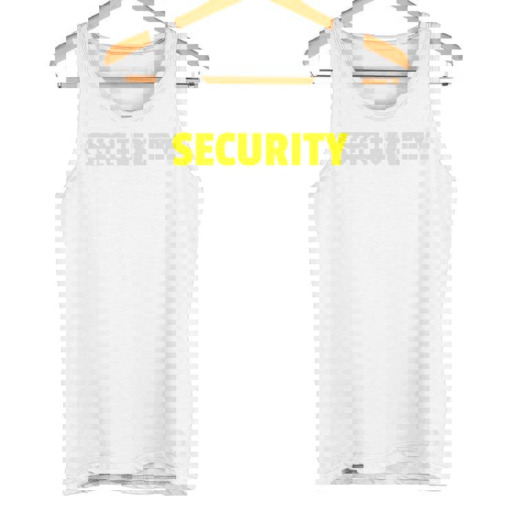 セキュリティスタッフやボディガードのためのセキュリティバックプリントデザイン タンクトップ