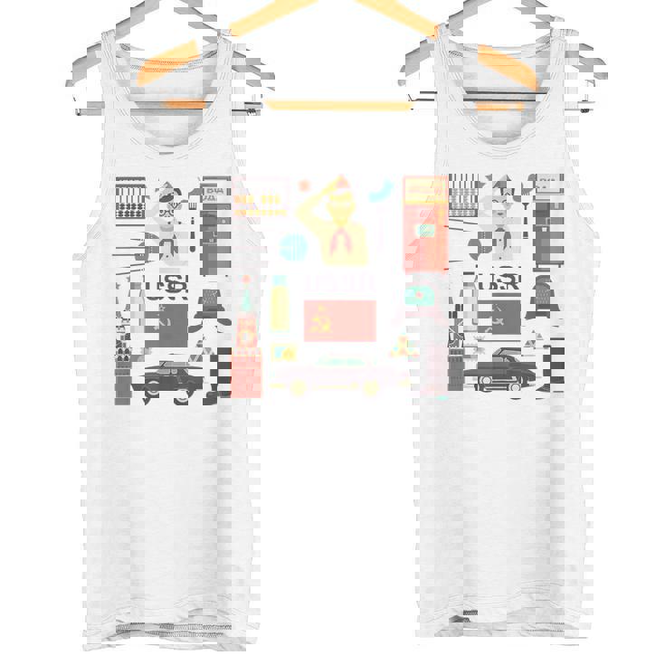 ソ連属性sovi8ビンテージプロパガンダ。 タンクトップ