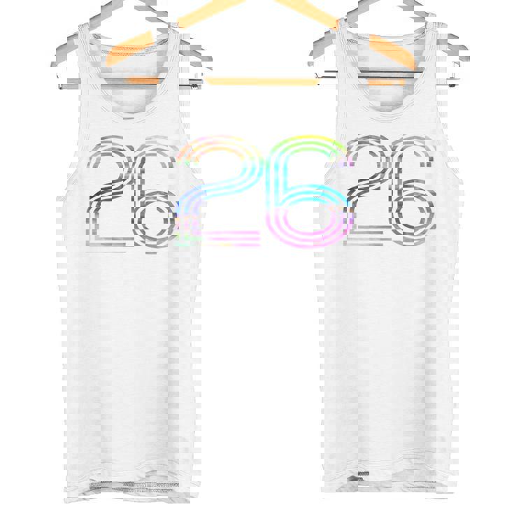 タイダイシャツ ナンバー26 レトロユニフォーム バックプリントジャージ タンクトップ