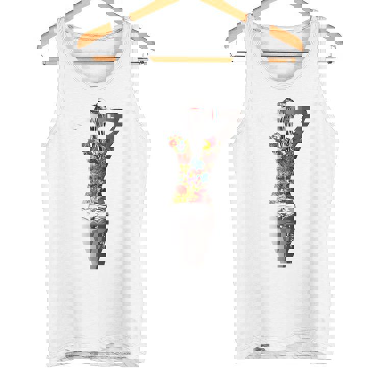 タトゥー レディース アートtシャツ モチーフ セクシータトゥー レディース メンズ タンクトップ