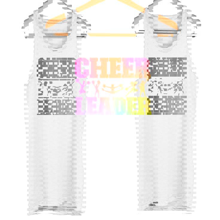 チア チアリーディング 水彩 レインボー チアリーダー タンクトップ