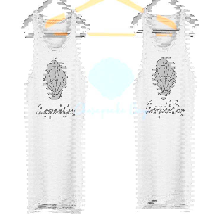 チェサピーク湾 ホタテ貝殻 貝殻 ビーチ 沿岸釣り タンクトップ