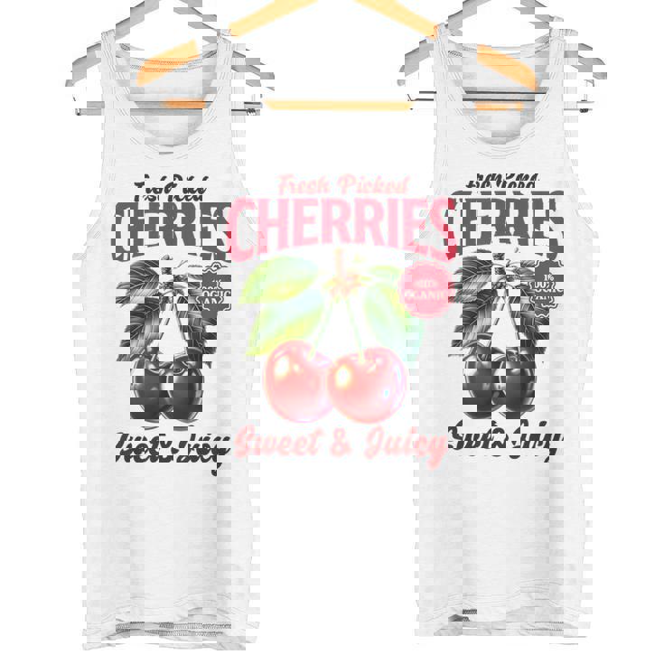 チェリーファーマーズマーケット フレッシュピックチェリー チェリー好き タンクトップ