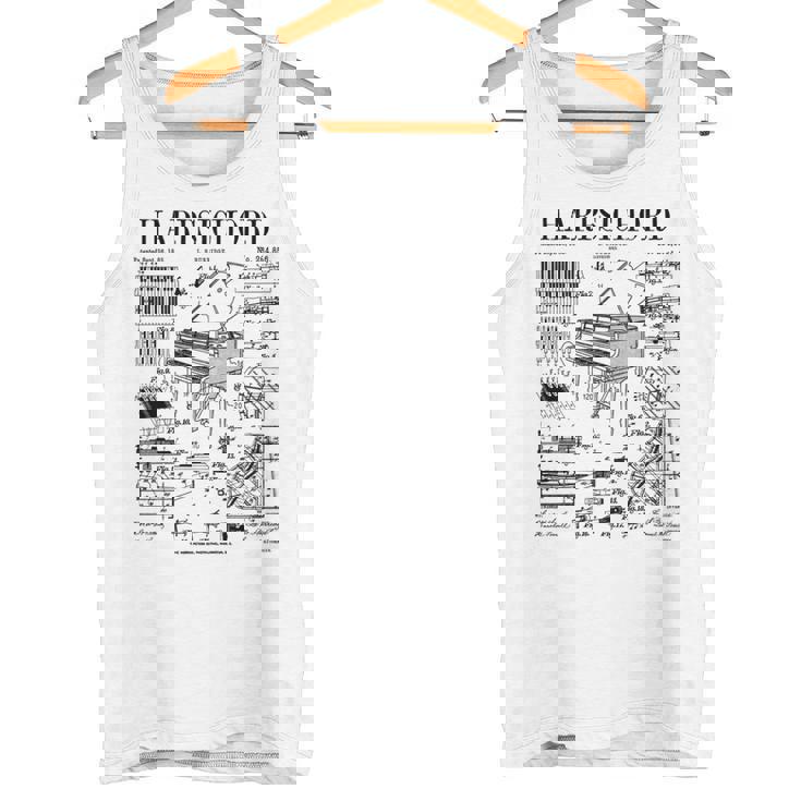 チェンバロ奏者 ヴィンテージ 特許 鍵盤 楽器 長袖tシャツ タンクトップ