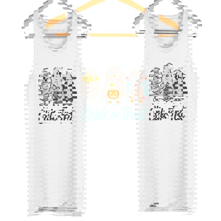 チックオアトリートハロウィンかわいいゴーストヴァンパイア タンクトップ