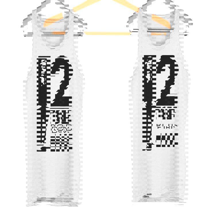 ツートーンスカ音楽チェッカーボード タンクトップ