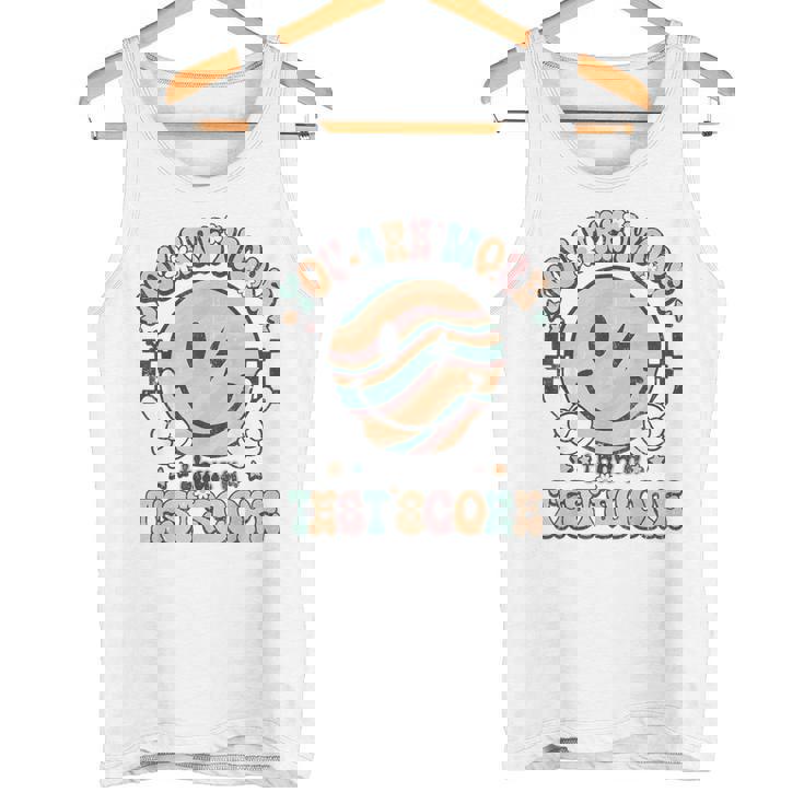 テスト先生 グルーヴィースマイル あなたはテスト結果以上のものです タンクトップ