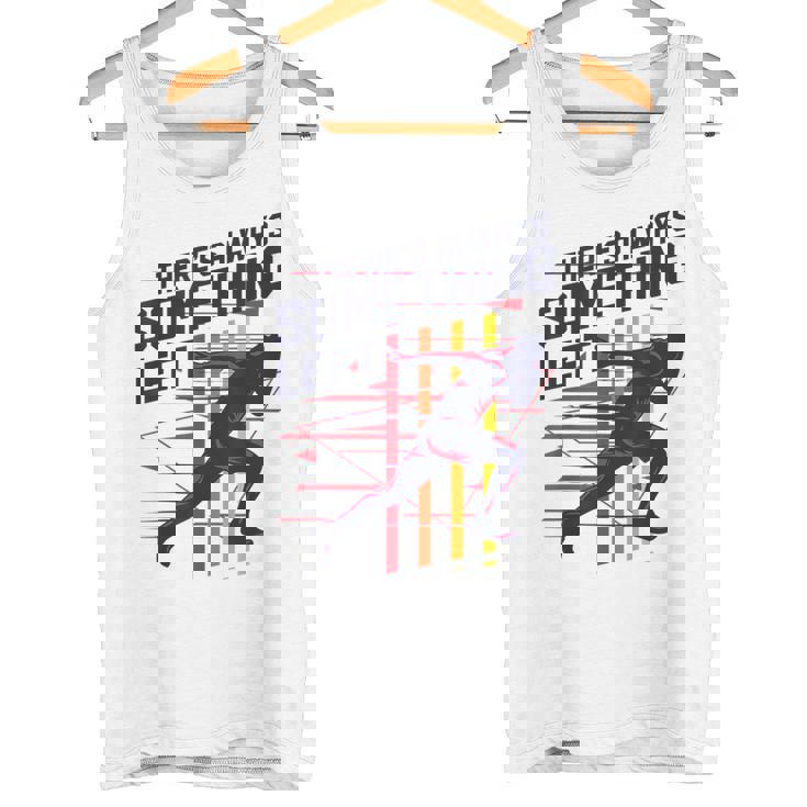 トラックアンドフィールド常に何かが残っている タンクトップ