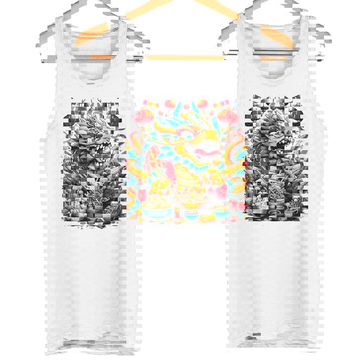 ニューイヤードラゴン ジョイフルドラゴン 旧正月のお祭り タンクトップ