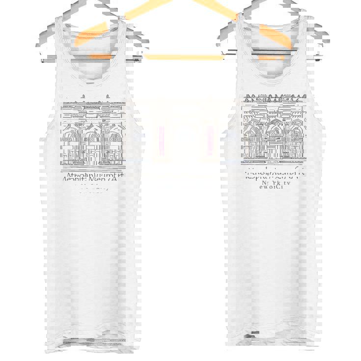 ニューヨーク、メトロポリタン美術館、アメリカ、手描き タンクトップ