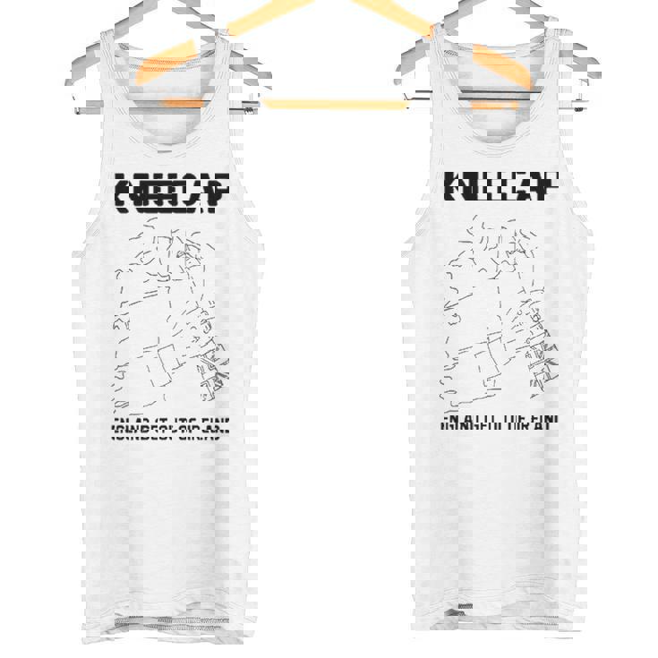 ニーキャップ・イングランドはアイルランドから出て行け 長袖tシャツ タンクトップ