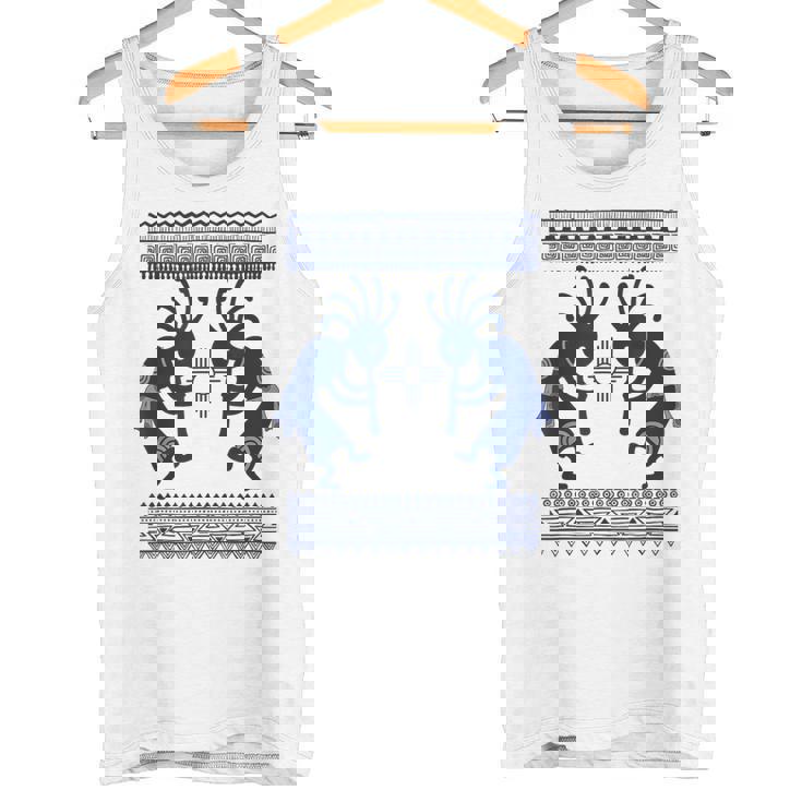 ネイティブアメリカン カルチャー ココペリ ミュージシャンボーダー 1 楽しい タンクトップ