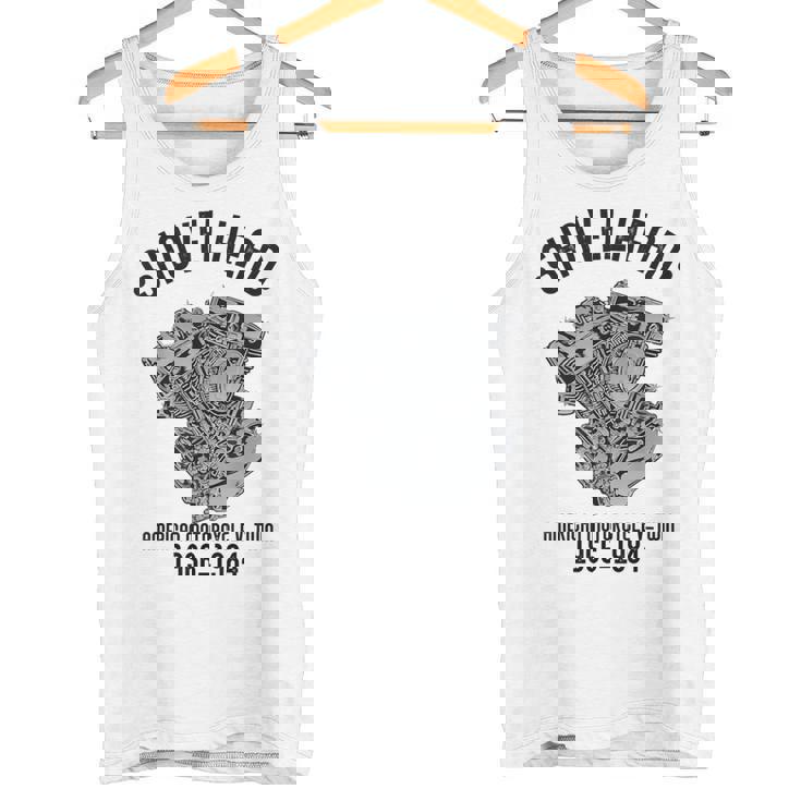 ノベルティ ショベルヘッド オートバイ愛好家 夫 おじいちゃん タンクトップ