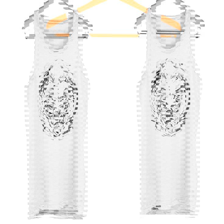 ハロウィンコスチューム ホワイトウルフ ギリシャ神話 バックプリント タンクトップ