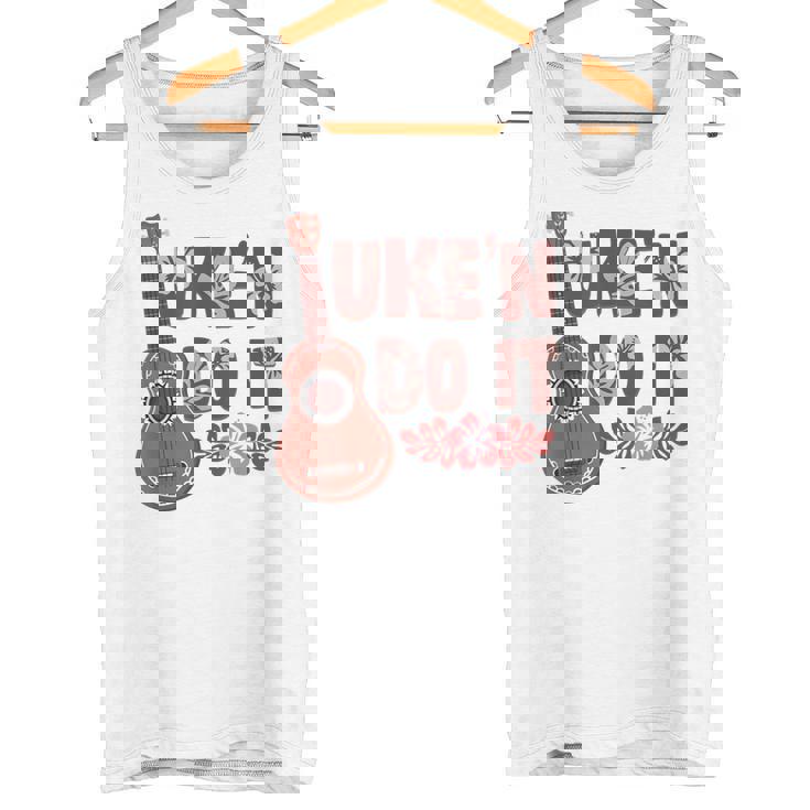 ハワイアンウクレレ ウケアンドドゥイットフラワー タンクトップ