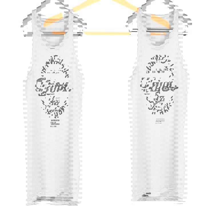 ハワイアンサーフデザインワイメアベイノースショアハワイバケーション タンクトップ