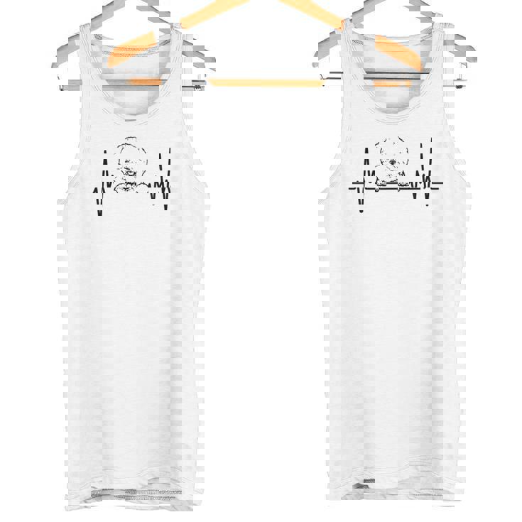 ハートビート ドッグ デザイン ビションフリーゼ タンクトップ