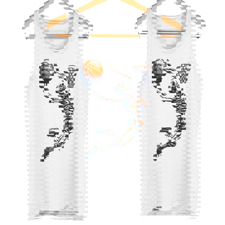 バスケットボール スケルトン ハロウィン 男性 男の子 バスケットボール ハロウィン タンクトップ