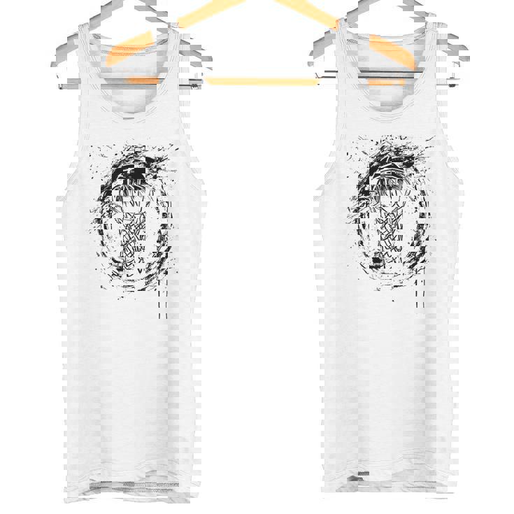 バスケットボールフープグラフィティレジャースポーツ タンクトップ