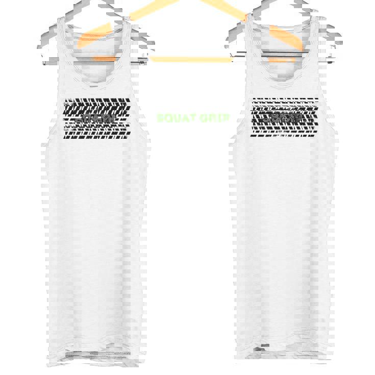 バックスクワットグリップ。 タンクトップ