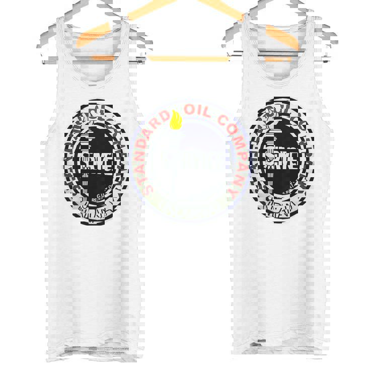 バックプリントのみ レトロ ヴィンテージ ガソリンスタンド 標準モーターオイル タンクトップ