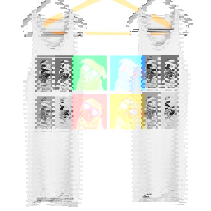 パグ 面白いtシャツ 犬 かわいい メンズ 子供 おもしろ 服 雑貨 グッズ ネタ わんこ イヌ 黒パグ 長袖tシャツ タンクトップ