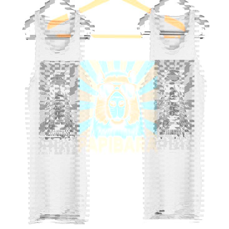 パピバラ おもしろカピバラ 最高のお父さん 父の日 カピバラ 長袖tシャツ タンクトップ