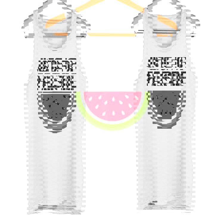 パレスチナの正義 スイカ 国旗 パレスチナ人 タンクトップ