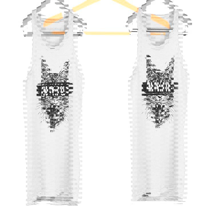 ヒップホップ Y2k Hip Hop Cat ヴィンテージ レトロ エッジの効いたバックプリント ストリートウェア 猫 タンクトップ