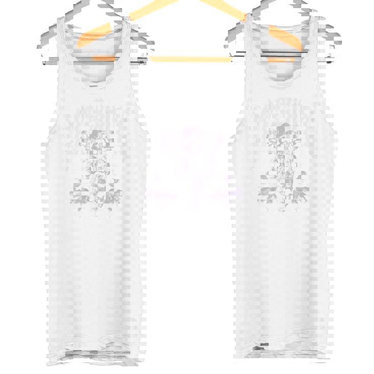 ヒップホップ アーバン ヴィンテージ エッジの効いた Y2k Hip Hop バックプリント ストリートウェア スカル タンクトップ