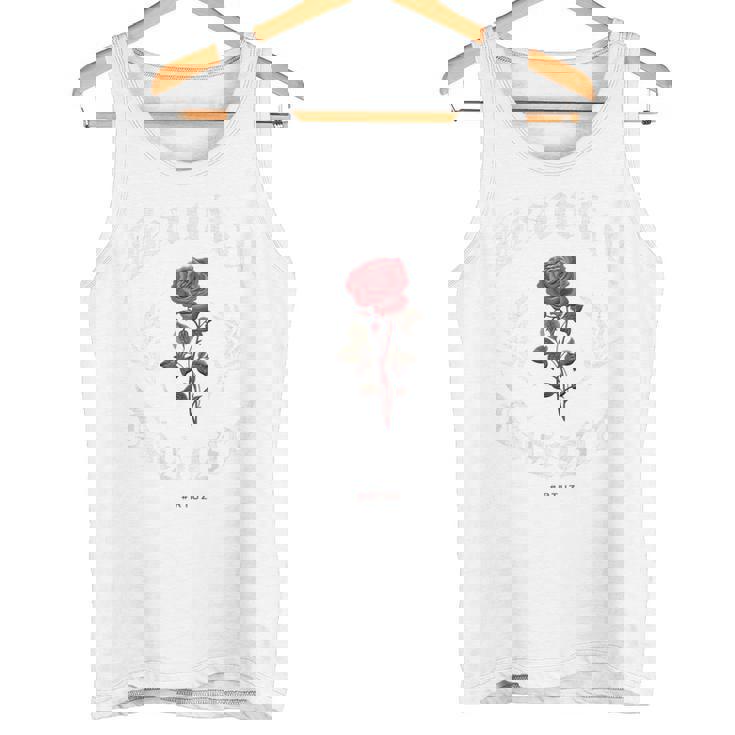 ヒップホップ アーバン ヴィンテージ ヒップスター Y2k バックプリント ストリートウェア ローズ タンクトップ