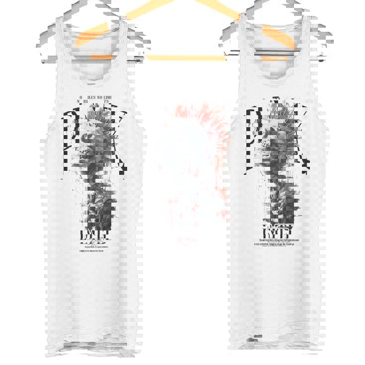 ヒップホップ ヴィンテージ エッジの効いた Y2k バックプリント ストリートウェア パンク スカル タンクトップ