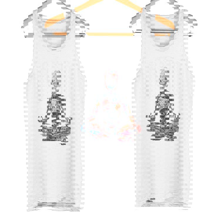 ヒップホップ ヴィンテージ エッジー アーバン Y2k Hip Hopバックプリント ストリートウェア ロボット タンクトップ