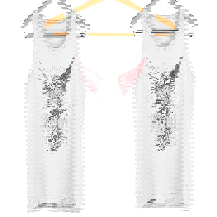 ヒップホップ ヴィンテージ エッジー アーバン Y2k バックプリント ストリートウェア エンジェル タンクトップ