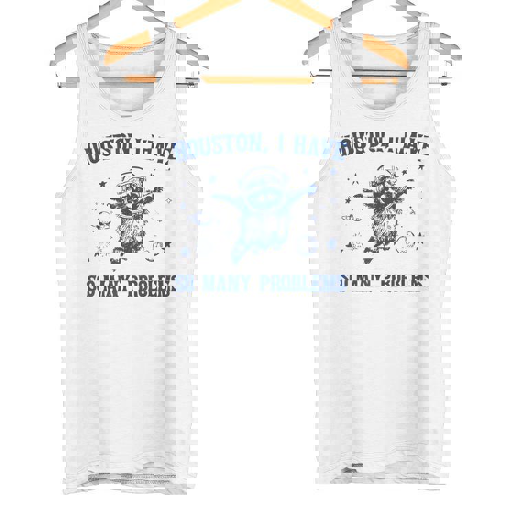 ヒューストン色んな問題を抱えてるおもしろいアライグマ タンクトップ