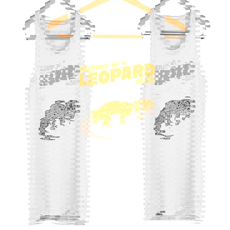 ヒョウ爬虫類ヤモリの解剖学 タンクトップ