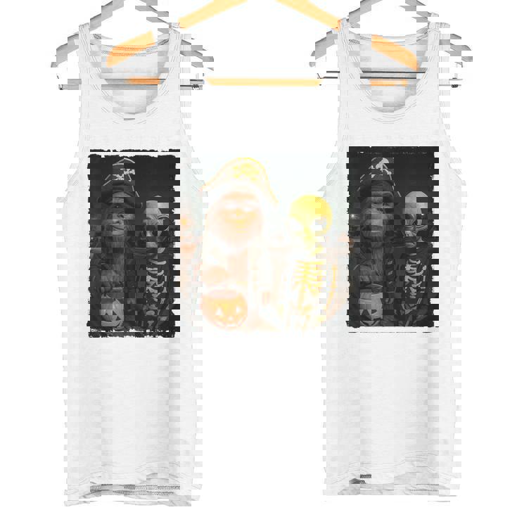 ビッグフットエイリアン 面白い ハロウィン トリック ドア カメラビュー タンクトップ