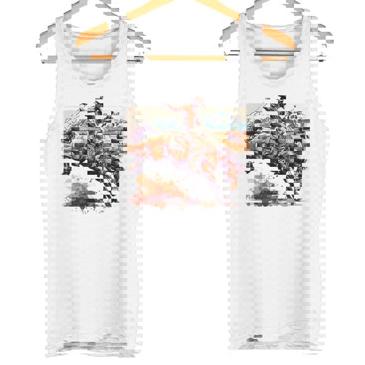 ビンテージ カウボーイ ロデオ ブロンコ ウエスタン 乗馬 カントリー メンズ タンクトップ