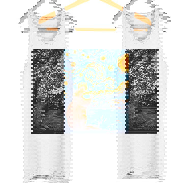 ビーバースターリーナイトヴァンゴッホ 長袖tシャツ タンクトップ