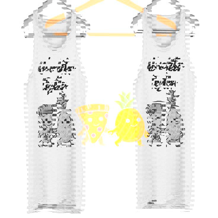 ピザハワイパイナップルピザイートピザ＆パイナップル タンクトップ