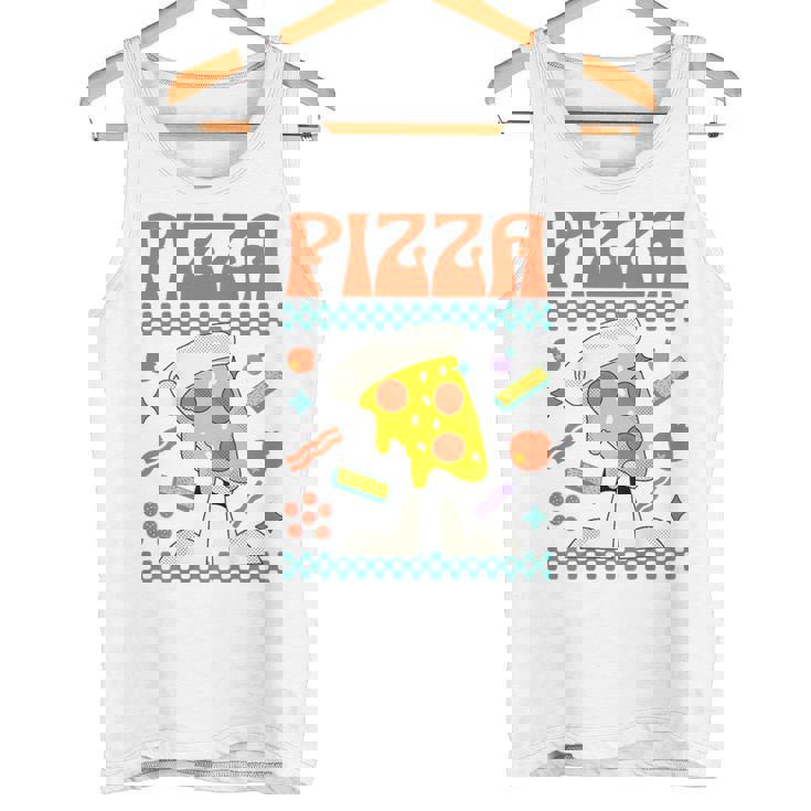 ピザ愛好家 ピザピース タンクトップ