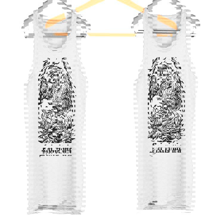 フェニックス。神話の鳥。灰から生まれ変わる。 タンクトップ