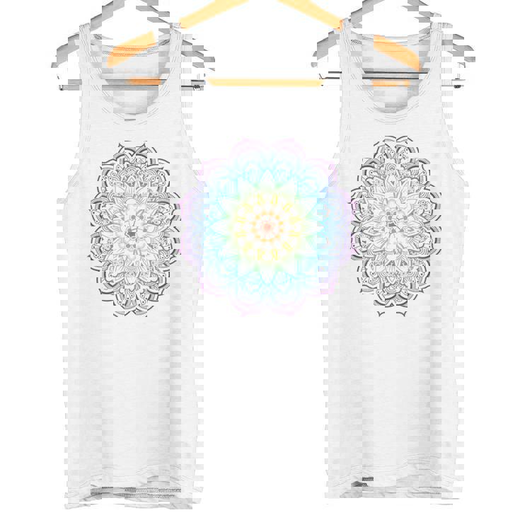 フラワー オブ ライフ フラワー ライト ワーカー スピリチュアル タンクトップ