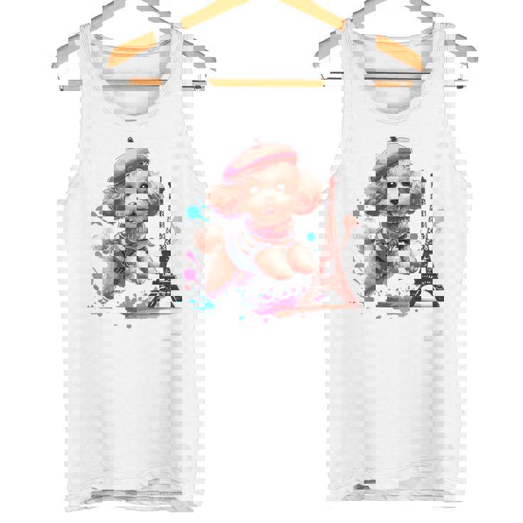 フランス パリ エッフェル塔 ファッション トイ プードル パリ 子犬 タンクトップ