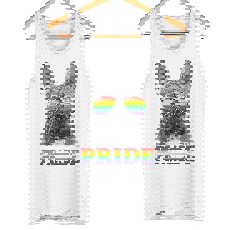 フレンチブルドッグ ゲイプライド Lgbt レインボーフラッグ サングラス Lgbtq タンクトップ