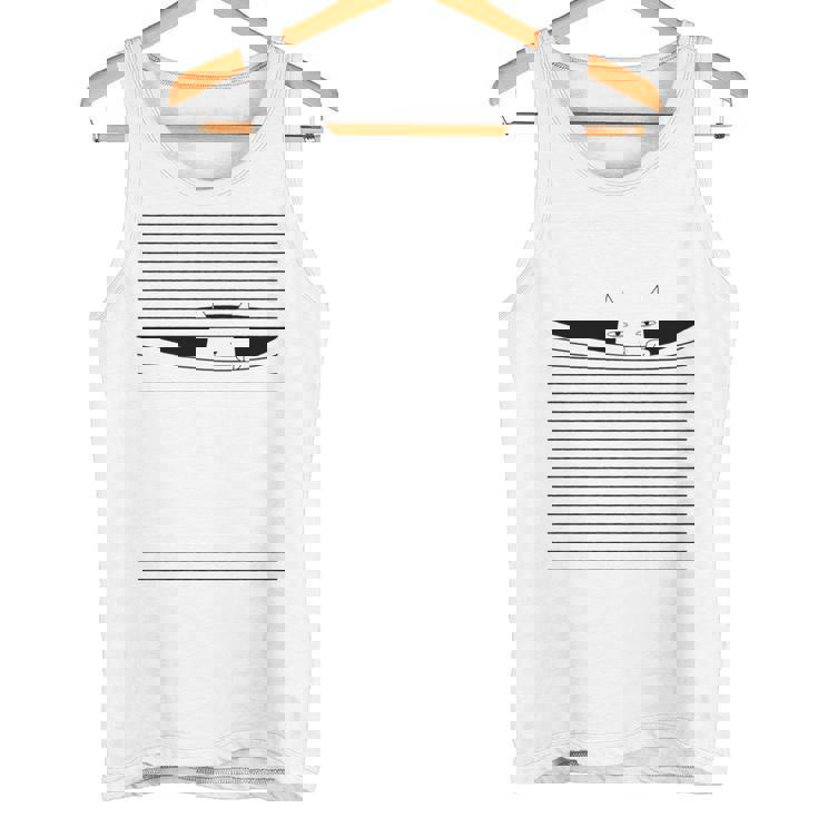 ブラインドを指で下げる猫 猫好き ねこ好き ネコ好き 猫の飼い主 ブラインドネタ おもしろ かわいい ねこ ネコ 猫 長袖tシャツ タンクトップ